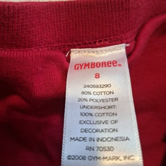 Gymboree girls size 7-8 red velour jacket & skirt long sleeve shirt, VGUC - Picture 3 of 12